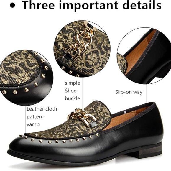 NEW! Men\'s Fashion Classic Faux Leather Loafers and Weeding Dress Shoes main image 4